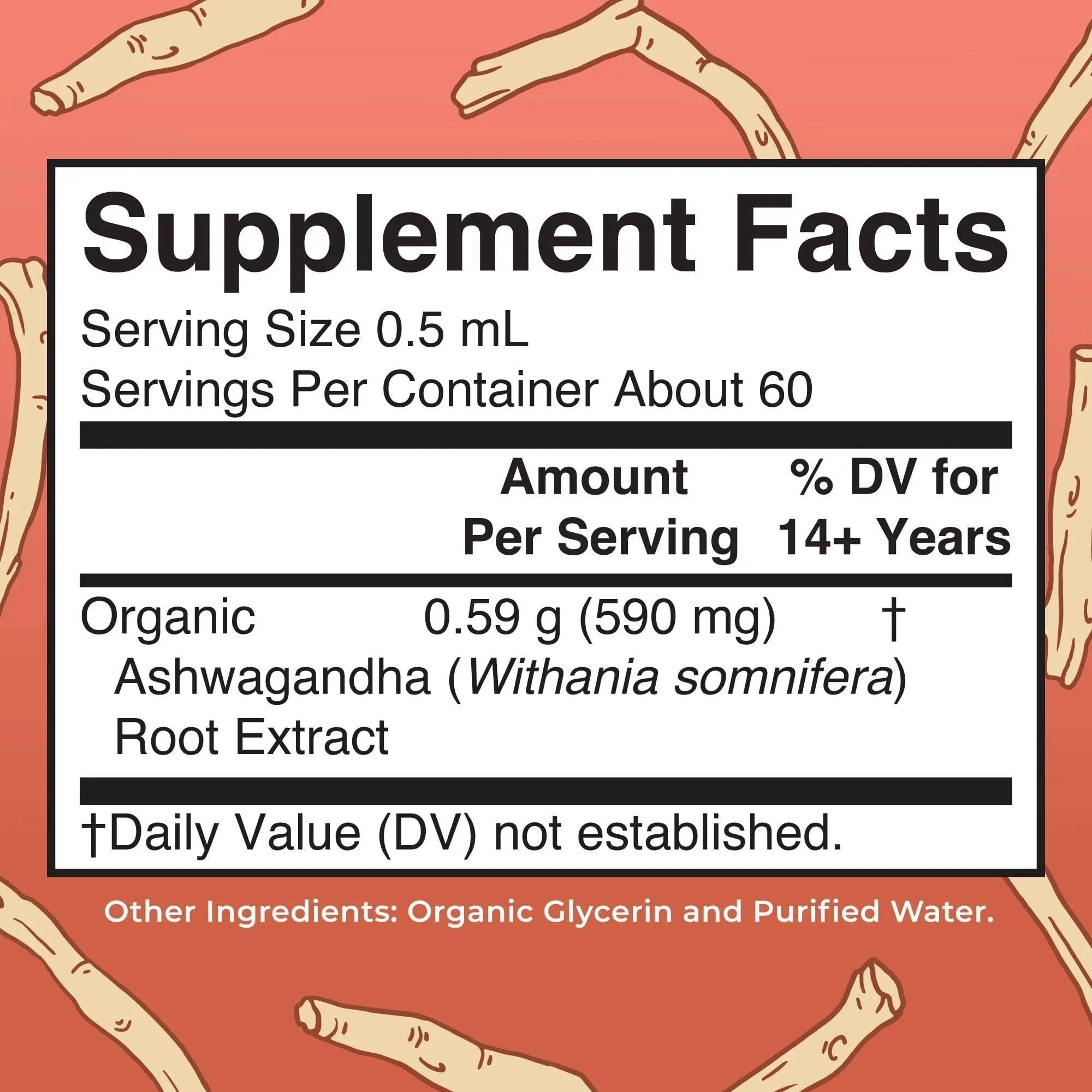 MaryRuth Organics Ashwagandha Root | USDA Organic Ashwagandha Liquid Drops | Stress Relief, Natural Calm, Relaxation and Mood Support Supplement | Adaptogenic | Nervine | Vegan | Non-GMO | 60 Servings - TrustMedUSA