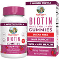 MaryRuth Organics Biotin Gummies | Sugar Free | Vegan | Non-GMO | 2,500 mcg Biotin Supplement | Hair Skin and Nails Vitamins | Hair Growth Vitamins | Hair Growth Supplement | 60 Count - TrustMedUSA