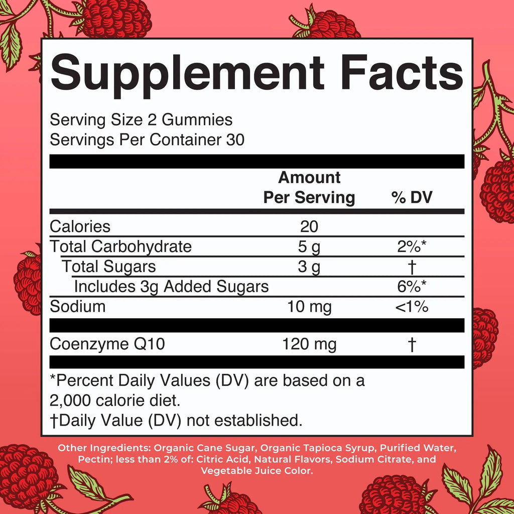 MaryRuth Organics CoQ10 Gummies | Coenzyme Q10 | Gummy Supplements for Heart Health & Cellular Health | Antioxidant | CoQ10 120 mg | Vegan | Non-GMO | Gluten Free | 60 Count | 1 Month Supply - TrustMedUSA