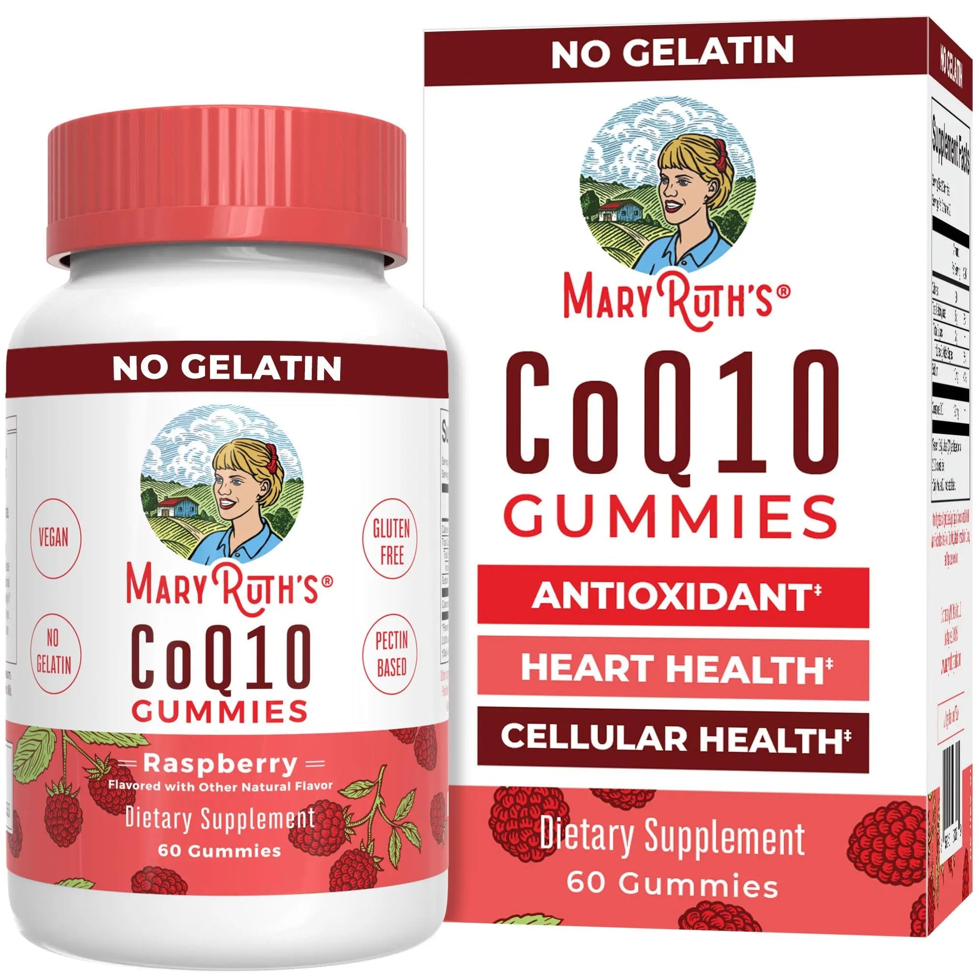 MaryRuth Organics CoQ10 Gummies | Coenzyme Q10 | Gummy Supplements for Heart Health & Cellular Health | Antioxidant | CoQ10 120 mg | Vegan | Non-GMO | Gluten Free | 60 Count | 1 Month Supply - TrustMedUSA