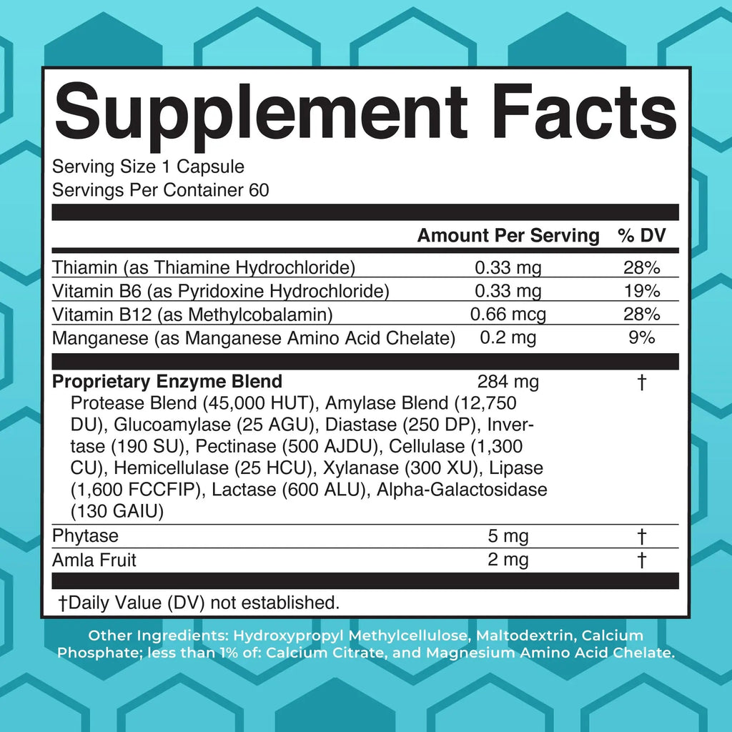 MaryRuth Organics Digestive Enzymes | Up to 2 Month Supply | Vegan Digestive Health Aid and Gut Health Enzyme Complex | Over 12 Enzymes | Vitamins B6 & B12 - TrustMedUSA