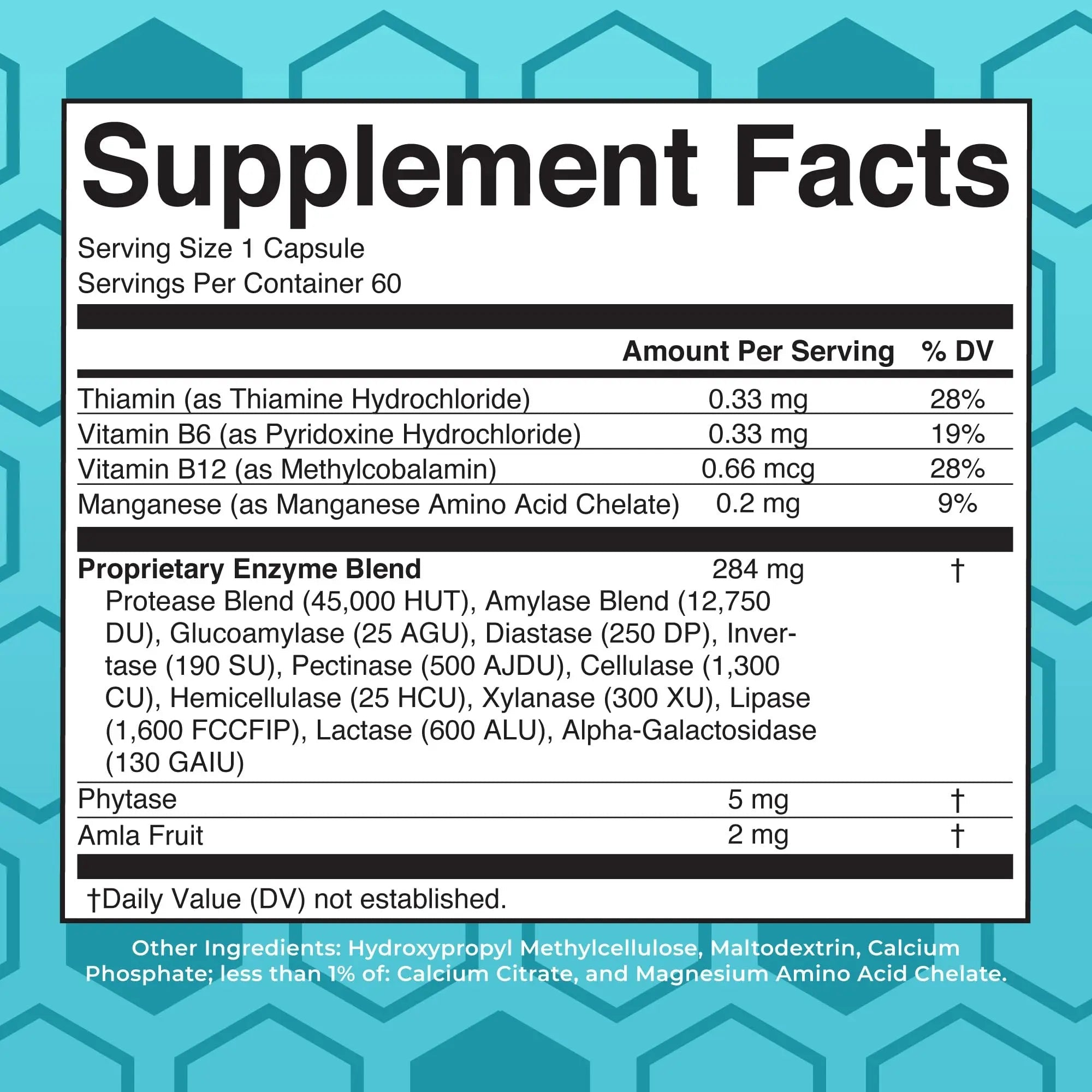 MaryRuth Organics Digestive Enzymes | Up to 2 Month Supply | Vegan Digestive Health Aid and Gut Health Enzyme Complex | Over 12 Enzymes | Vitamins B6 & B12 - TrustMedUSA