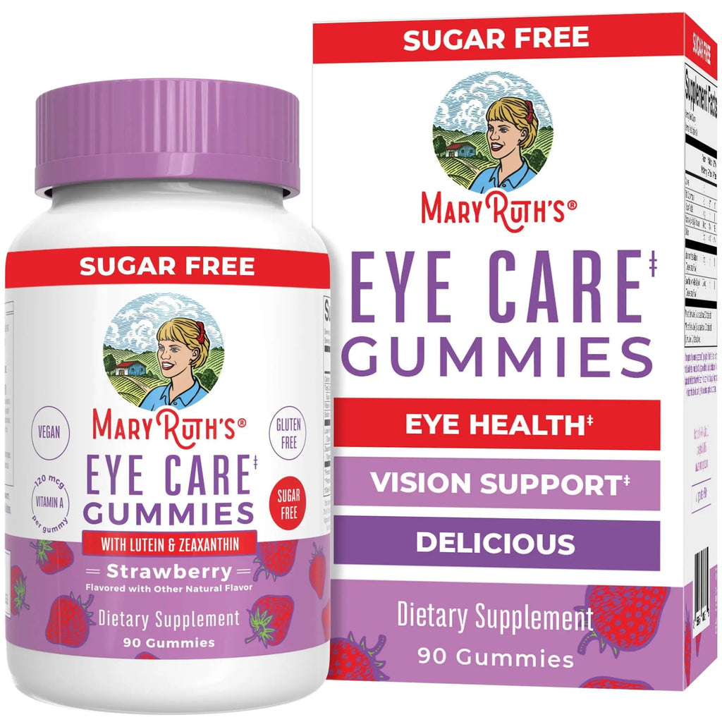 MaryRuth Organics Eye Care Gummies | Eye Health Vitamins for Adults and Kids | Lutein and Zeaxanthin Supplements | for Eyes | Vegan | Non-GMO | Gluten Free | 90 Count - TrustMedUSA