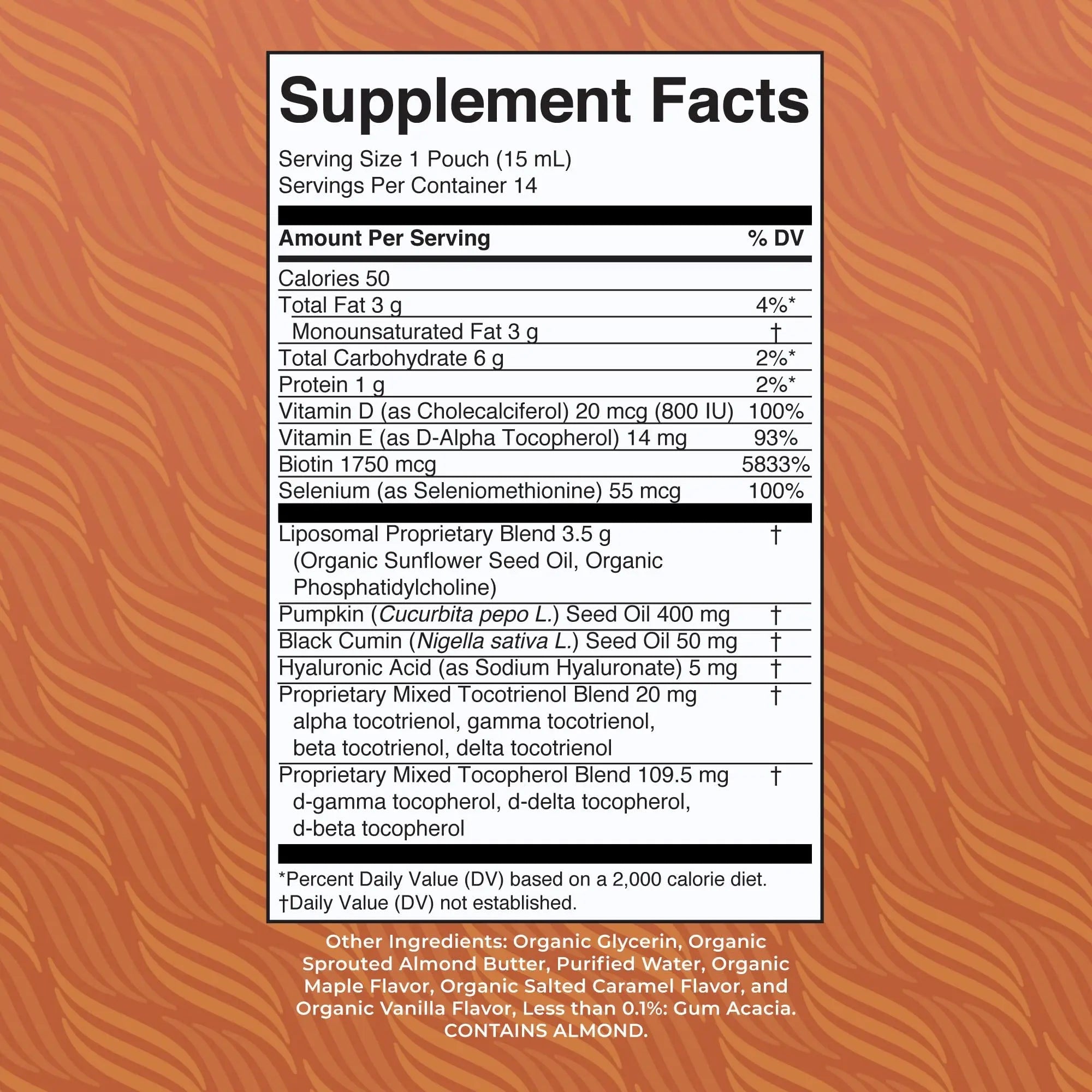 MaryRuth Organics Hair Growth Vitamins, Sugar & Gluten Free, Liquid Hair Vitamins with Vitamin D3, Vitamin E Biotin Hyaluronic Acid, Selenium for Hair & Skin Care Vegan, Non-GMO, 14-0.5 Fl Oz Pouches - TrustMedUSA
