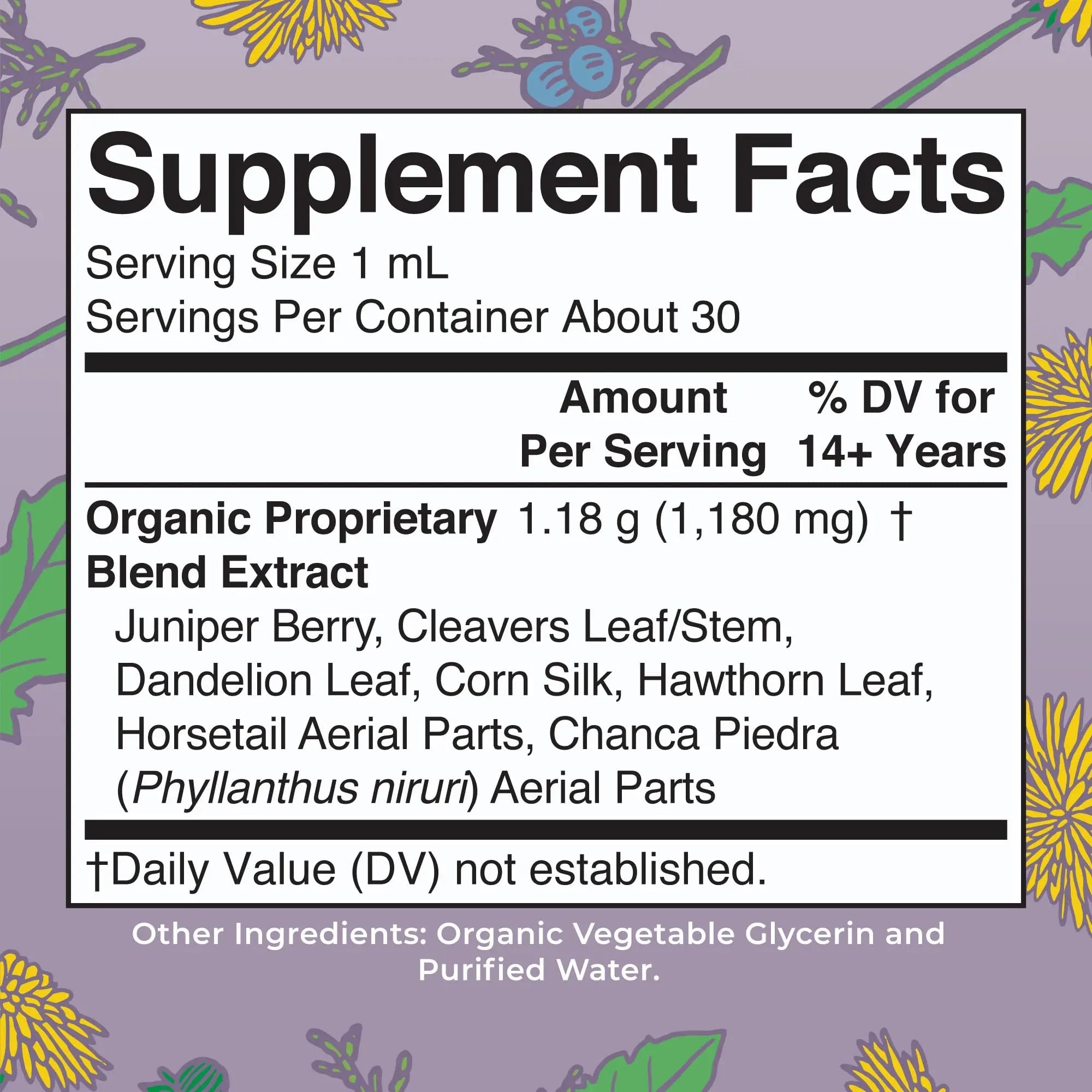 MaryRuth Organics Herbal Supplement Drops | Support Renal & Urinary Systems | Juniper Berry | Cleavers | Dandelion | Hawthorn | Horsetail & Chanca Piedra | Vegan | Non-GMO | 1 Fl Oz - TrustMedUSA