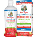 MaryRuth Organics Liquid Morning Multivitamin Essentials+ | Vitamin A C D E B6 B12 Biotin Zinc, Mens Womens Multivitamin, Immune Support, Beauty | Sugar Free | Vitamins for Ages 1+ | Vegan | 32 Fl Oz - TrustMedUSA