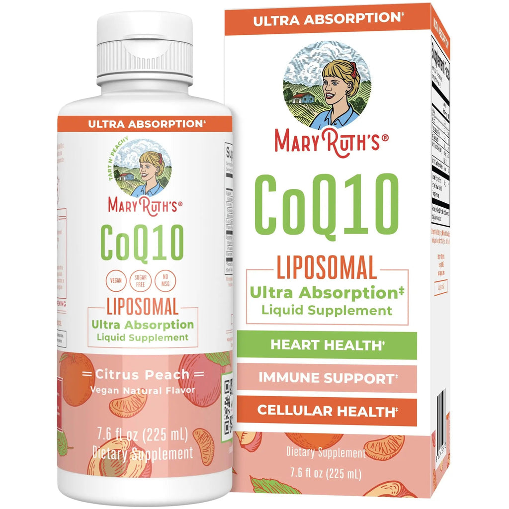 MaryRuth Organics Liquid Vitamin | Coenzyme Q10 Heart Health for Mitochondrial Support and Immune System | Vegan Non-GMO | 7.6 Fl Oz | 45 Servings - TrustMedUSA