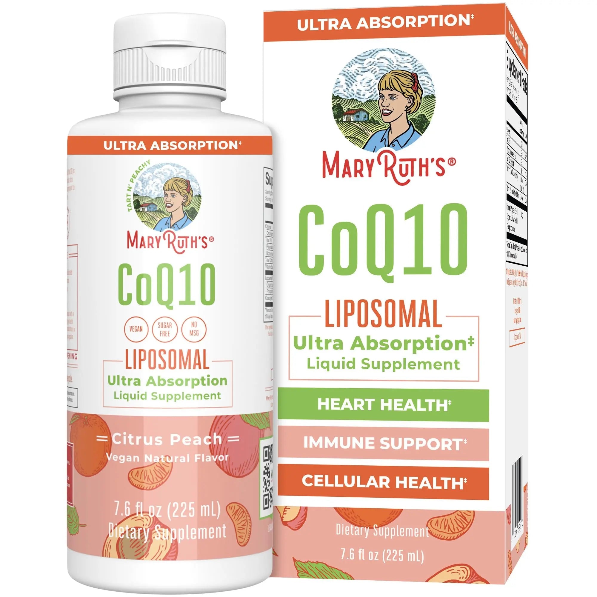MaryRuth Organics Liquid Vitamin | Coenzyme Q10 Heart Health for Mitochondrial Support and Immune System | Vegan Non-GMO | 7.6 Fl Oz | 45 Servings - TrustMedUSA