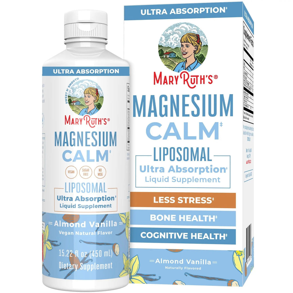 MaryRuth Organics Magnesium Liposomal| Magnesium Supplement | Magnesium Bisglycinate | Muscle & Bone Support | Mood Support Vitamin | Vegan | Non-GMO | Gluten Free | 15.22 Fl Oz | 30 Servings - TrustMedUSA