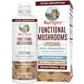 MaryRuth Organics Mushroom, Mushroom Supplement, Mushroom Liquid Vitamin, Reishi Mushroom Supplement for Immune Support, Turkey Tail Vitamin for Stress Relief, Vegan, Non-GMO, Gluten Free, 15.22 Fl Oz - TrustMedUSA
