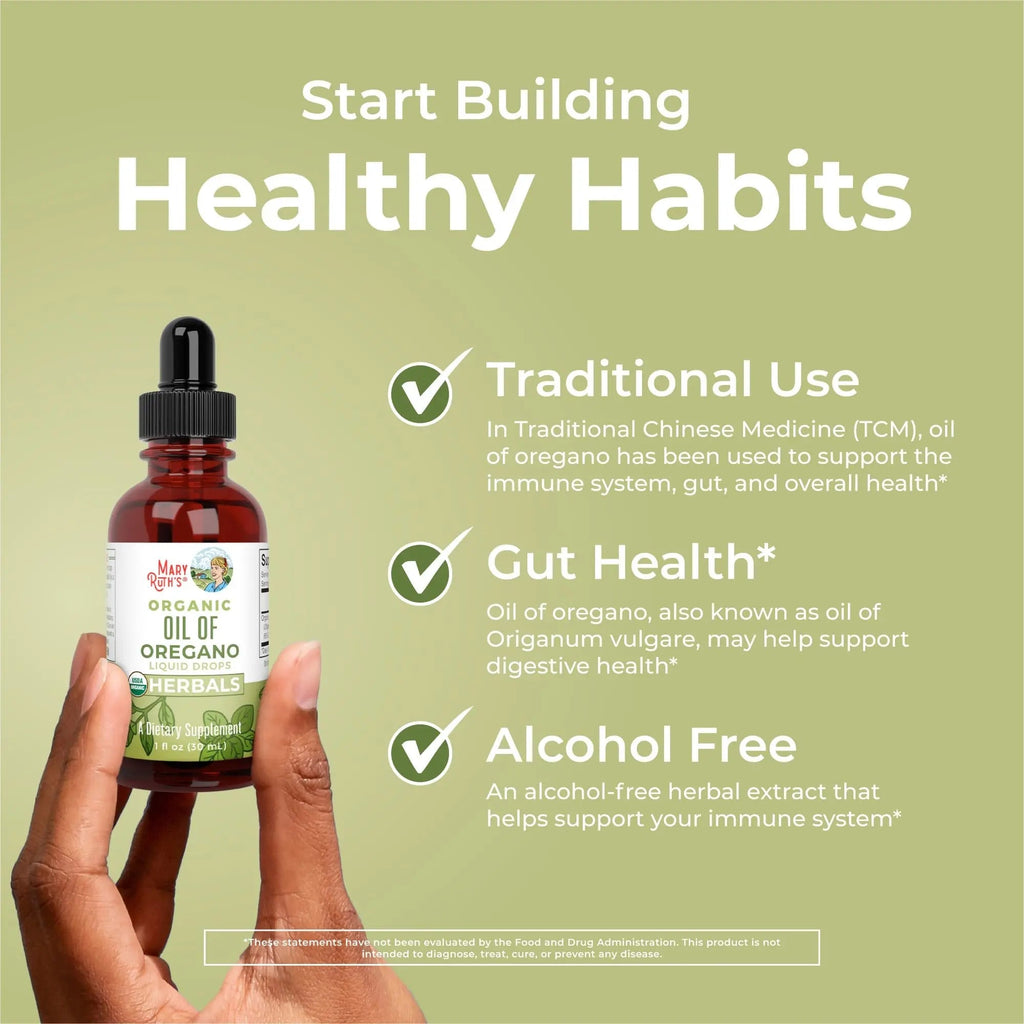 MaryRuth Organics Oregano Oil Drops | 6 Month Supply | USDA Organic Oil of Oregano Liquid | Herbal Blend for Immune Support | Digestive Health | Overall Health - TrustMedUSA