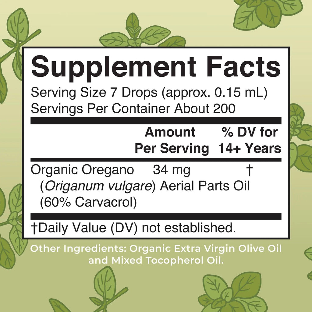 MaryRuth Organics Oregano Oil Drops | 6 Month Supply | USDA Organic Oil of Oregano Liquid | Herbal Blend for Immune Support | Digestive Health | Overall Health - TrustMedUSA