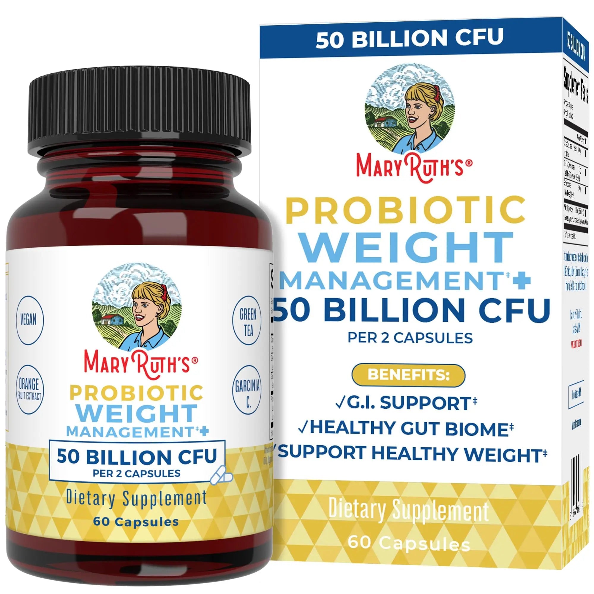MaryRuth Organics Probiotics Capsule for Women & Men | Weight Management | Digestive - TrustMedUSA