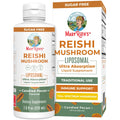 MaryRuth Organics Reishi Vegan Mushroom Supplement | Ultra Absorption Liposomal | Immune Support with 200mg Beta-Glucans, Vegan |Full Spectrum Reishi Mushrooms Fruiting Body | 7.6 oz, - TrustMedUSA