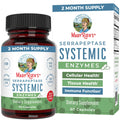 MaryRuth Organics Serrapeptase Enzymes Capsules | Up to 2 Month Supply | Enzyme Supplement for High Potency Sinus Relief Pills| Tissue Health and Cellular Health | Vegan | Gluten Free | 60 Count - TrustMedUSA