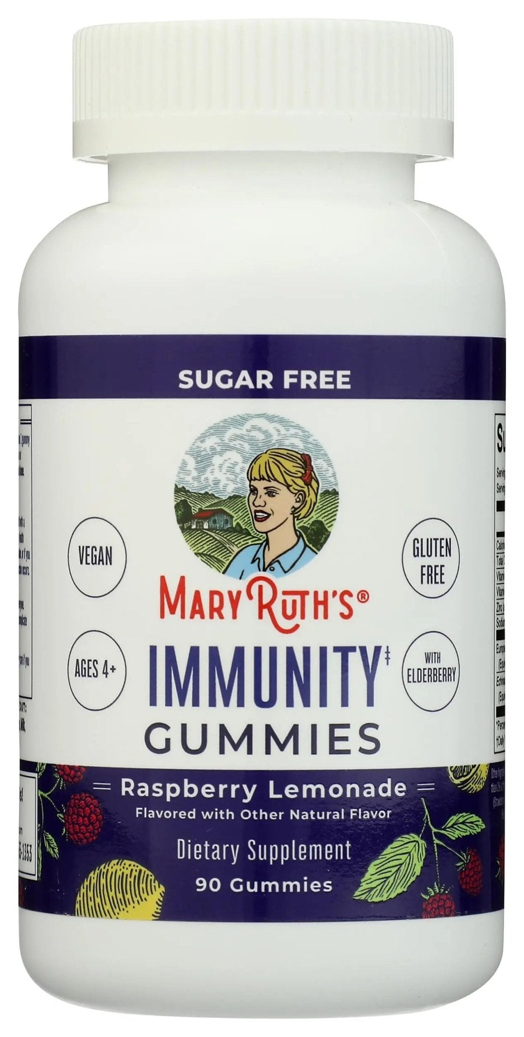MaryRuth Organics Sugar Free Immunity Gummies | Powerful Blend | Elderberry Vitamin C & Zinc | Vitamin D3 & Echinacea | Immune Support Supplement | Gummies for Kids & Adults | Vegan | Non GMO | 90ct - TrustMedUSA
