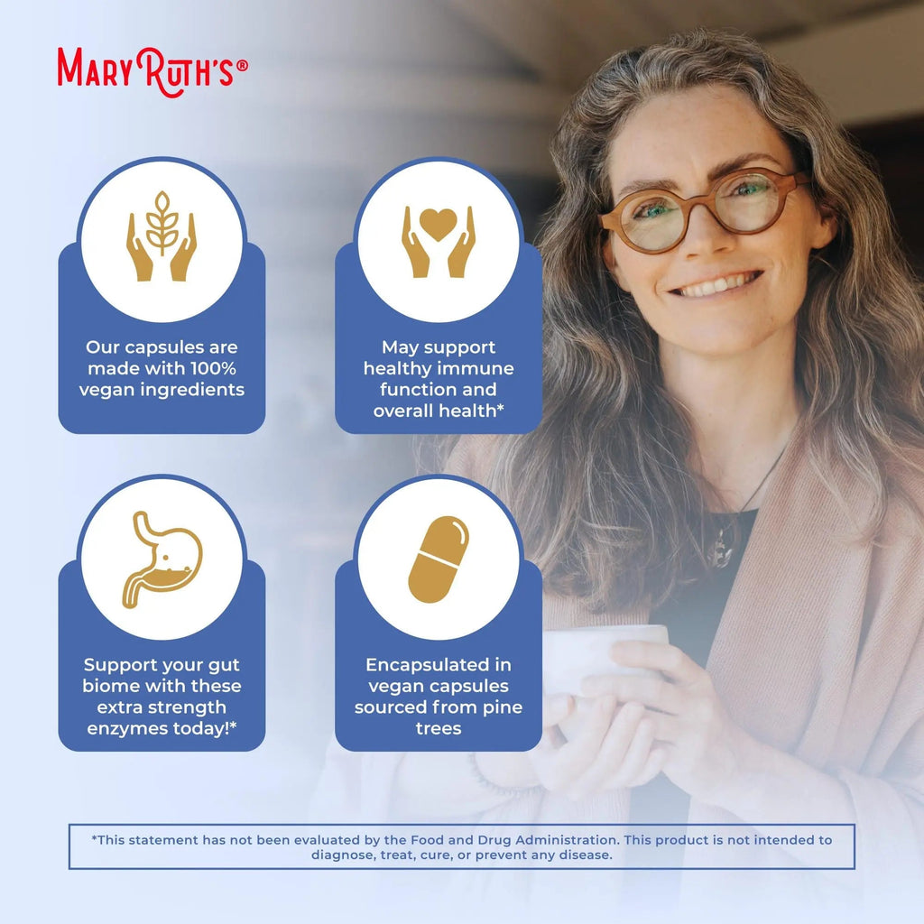 MaryRuth Organics Ultra Digestive Enzymes Capsules | Up to 2 Month Supply | Supplement for Gut Health Support | Digestion & Immune Support - TrustMedUSA