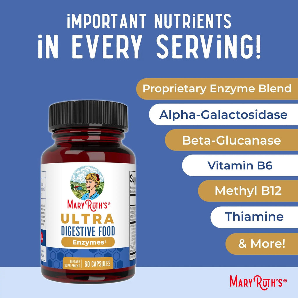 MaryRuth Organics Ultra Digestive Enzymes Capsules | Up to 2 Month Supply | Supplement for Gut Health Support | Digestion & Immune Support - TrustMedUSA