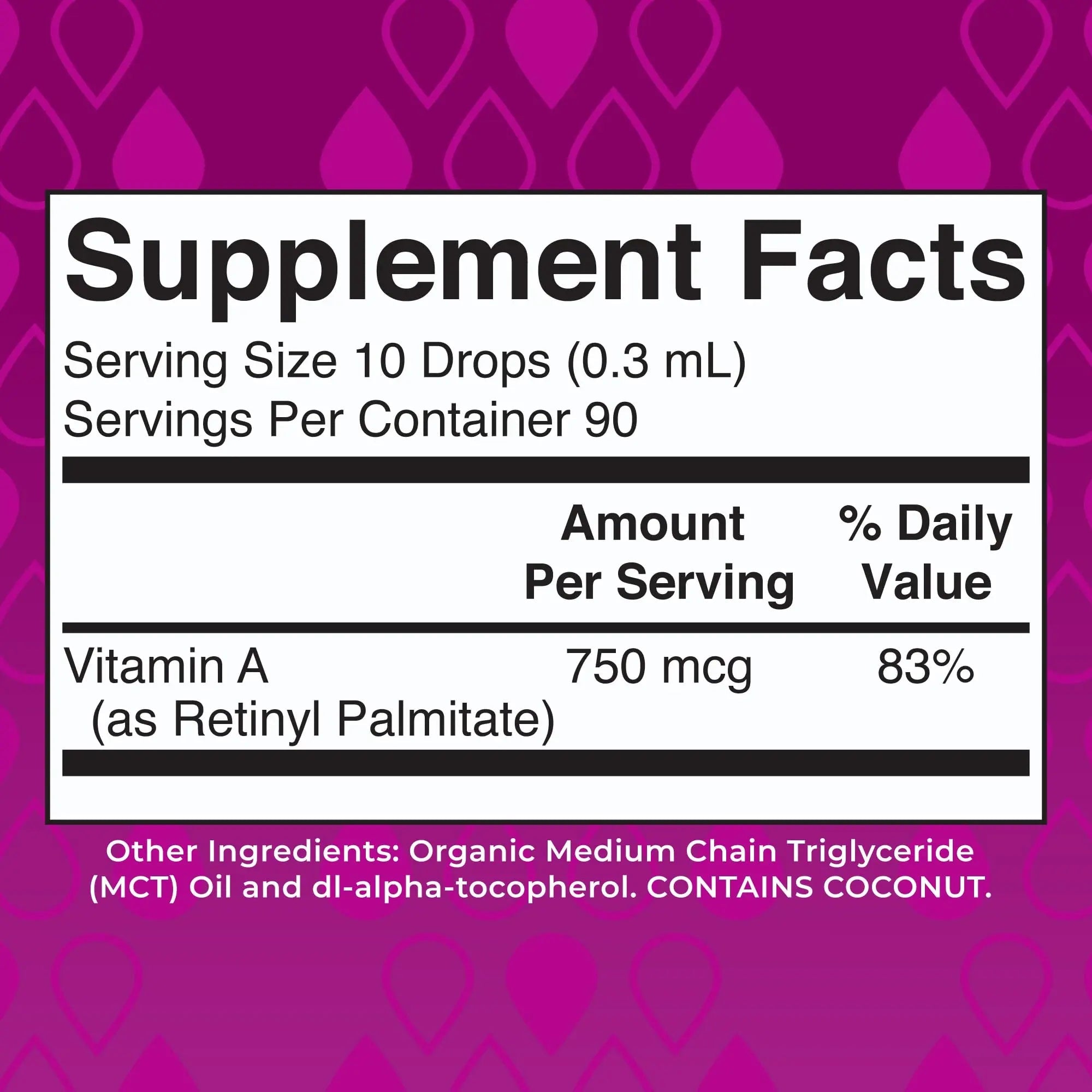 MaryRuth Organics USDA Organic Vitamin A Liquid Drops | 3 Month Supply | Bone Health for Ages 14+ | Essential Vitamin | 750mcg per Serving | Sugar Free | Vegan | Non-GMO | Gluten Free | 1oz - TrustMedUSA