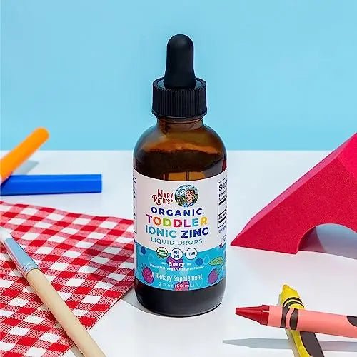 MaryRuth Organics USDA Toddler Liquid Drops | Zinc Sulfate | Immune Support Supplement| Skin Health | Vegan | Formulated for Ages 1-3 | Delicious Berry Flavor | 1 Month Supply | 2 Fl Oz - TrustMedUSA