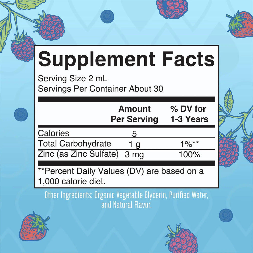 MaryRuth Organics USDA Toddler Liquid Drops | Zinc Sulfate | Immune Support Supplement| Skin Health | Vegan | Formulated for Ages 1-3 | Delicious Berry Flavor | 1 Month Supply | 2 Fl Oz - TrustMedUSA