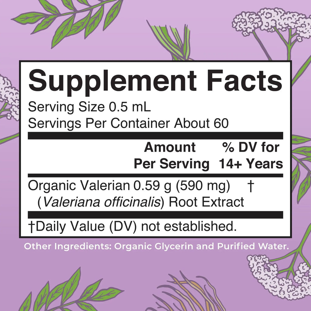 MaryRuth Organics Valerian Root Liquid Drops | 2 Month Supply | Sugar Free | USDA Organic Valerian Root Drops | Support Sleep | Calm and Stress Relief | Vegan | Non-GMO | Gluten Free | 60 Servings - TrustMedUSA