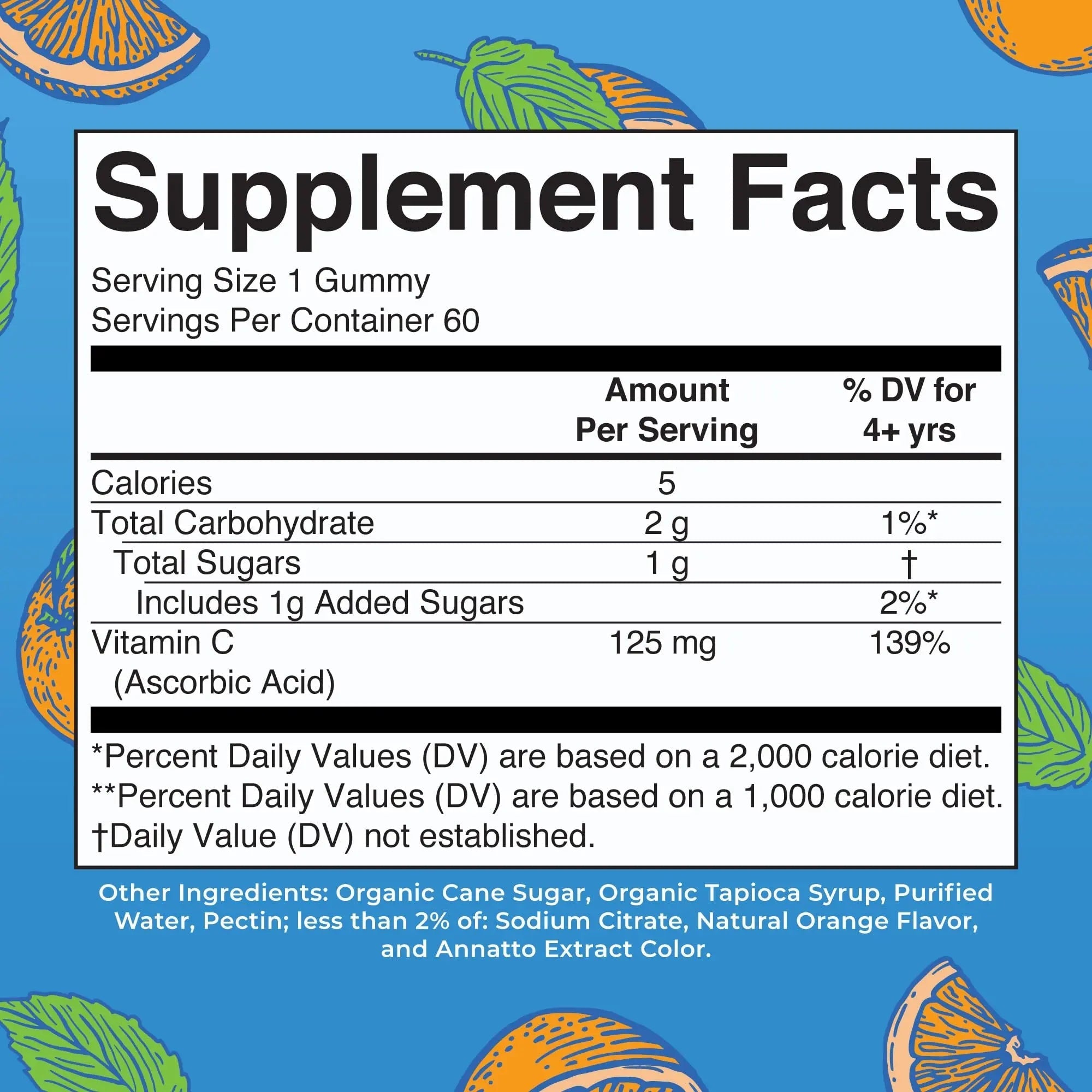 MaryRuth Organics Vegan Vitamin C Gummies | 2 Month Supply | Immune Support Supplement for Adults & Kids | Chewable Vitamin C Gummy Vitamins | Non-GMO | Pectin Based | 60 Count - TrustMedUSA