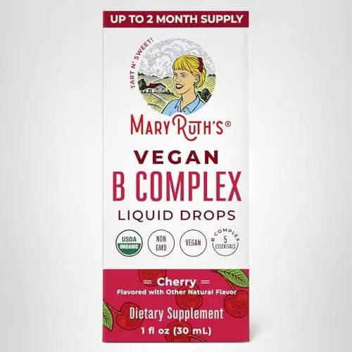 MaryRuth Organics Vitamin B Complex | B Vitamins Complex | Biotin | Vitamin B12 | Niacin | Folate | Metabolic Support Supplement | Vegan | USDA Organic - TrustMedUSA