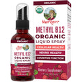 MaryRuth Organics Vitamin B12 Liquid Spray | Vegan, Non-GMO, Gluten-Free | USDA Organic Supplement | Energy & Nervous System Support | B12 Vitamins for Women & Men | 720 mcg | 1 Fl Oz - TrustMedUSA