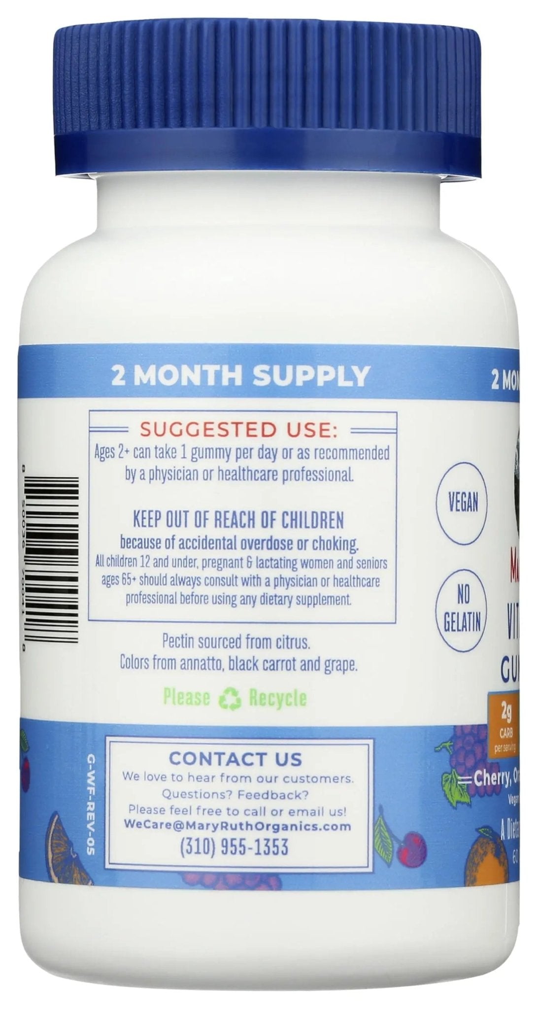 MaryRuth Organics Vitamin C Gummies | Supplement for Immune Support & Overall Health | Immune Support Supplement | Vitamin C for Adults & Kids | Vegan | Non-GMO | 60 Servings - TrustMedUSA