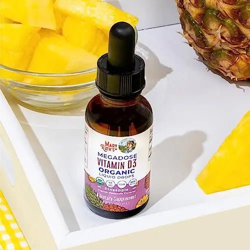 MaryRuth Organics Vitamin D3 Liquid Drops | Megadose 4000 IU | USDA Organic Liquid Vitamin D Spray for Adults & Kids | Immune Support & Bone Health | Vegan | Gluten Free | Non-GMO | 30 Servings - TrustMedUSA