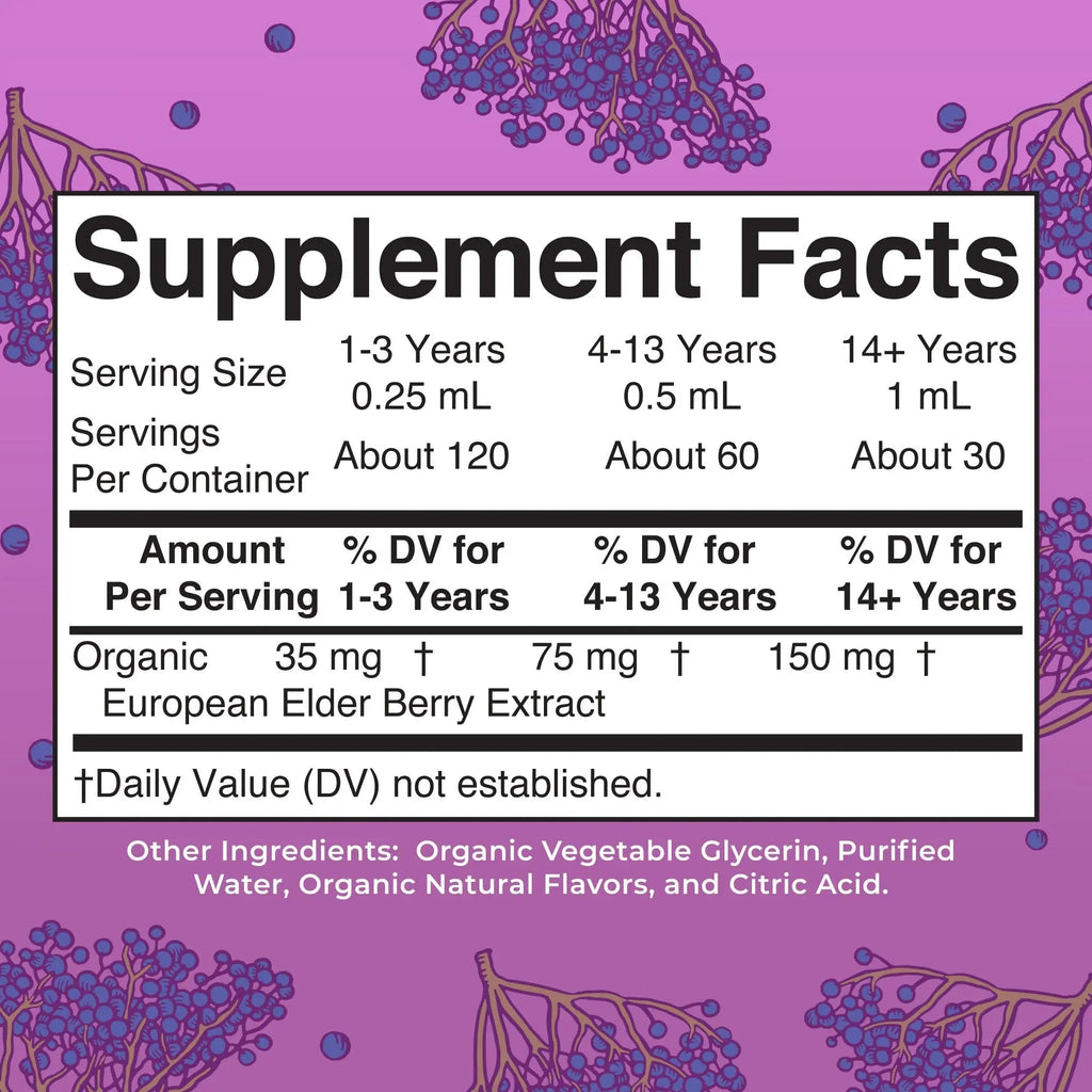 MARYRUTH'S Elderberry Liquid Drops for Adults & Kids | Immune Support | Antioxidant | Overall Wellness | Elder Berry Extract | USDA Organic | Sugar Free | Vegan | Non-GMO | Gluten Free | 1 Fl Oz - TrustMedUSA