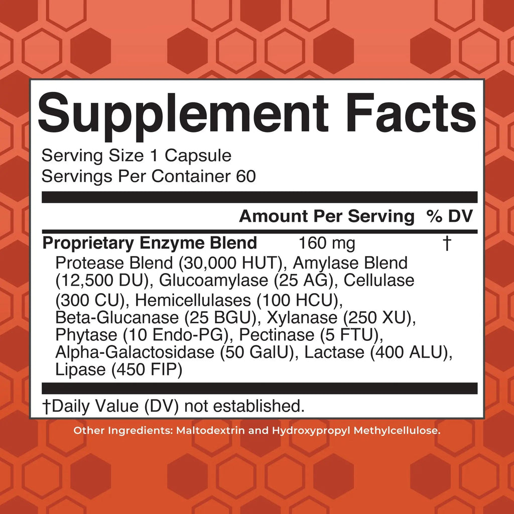 MaryRuth’s Gluten Digestive Enzymes | Up to 2 Month Supply | Proprietary Enzyme Blend | Vegan Pine-Based Capsules | Non-GMO | 60 Count - TrustMedUSA