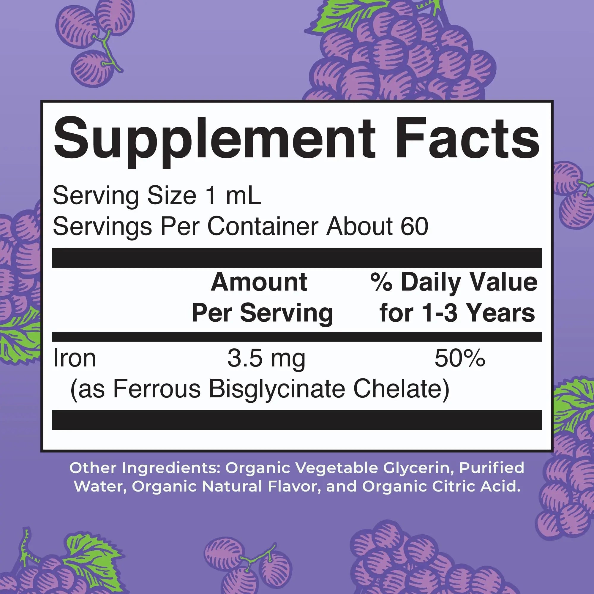MaryRuth's Iron Supplement for Toddlers | Liquid Iron Supplement for Children Ages 1-3 | Iron Supplement for Iron Deficiency | Ferrochel | Sugar Free | Vegan | Non-GMO | Gluten Free | 2 Fl Oz - TrustMedUSA