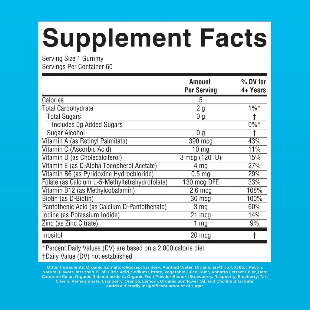 MARYRUTH'S Kids Vitamins | Multi | Sugar Free | 2 Month Supply | Kids Multivitamin Gummies for Ages 2+ | Vegan | Only 1 Gummy a Day | 60 Count - TrustMedUSA
