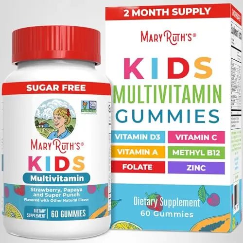 MARYRUTH'S Kids Vitamins | Multi | Sugar Free | 2 Month Supply | Kids Multivitamin Gummies for Ages 2+ | Vegan | Only 1 Gummy a Day | 60 Count - TrustMedUSA