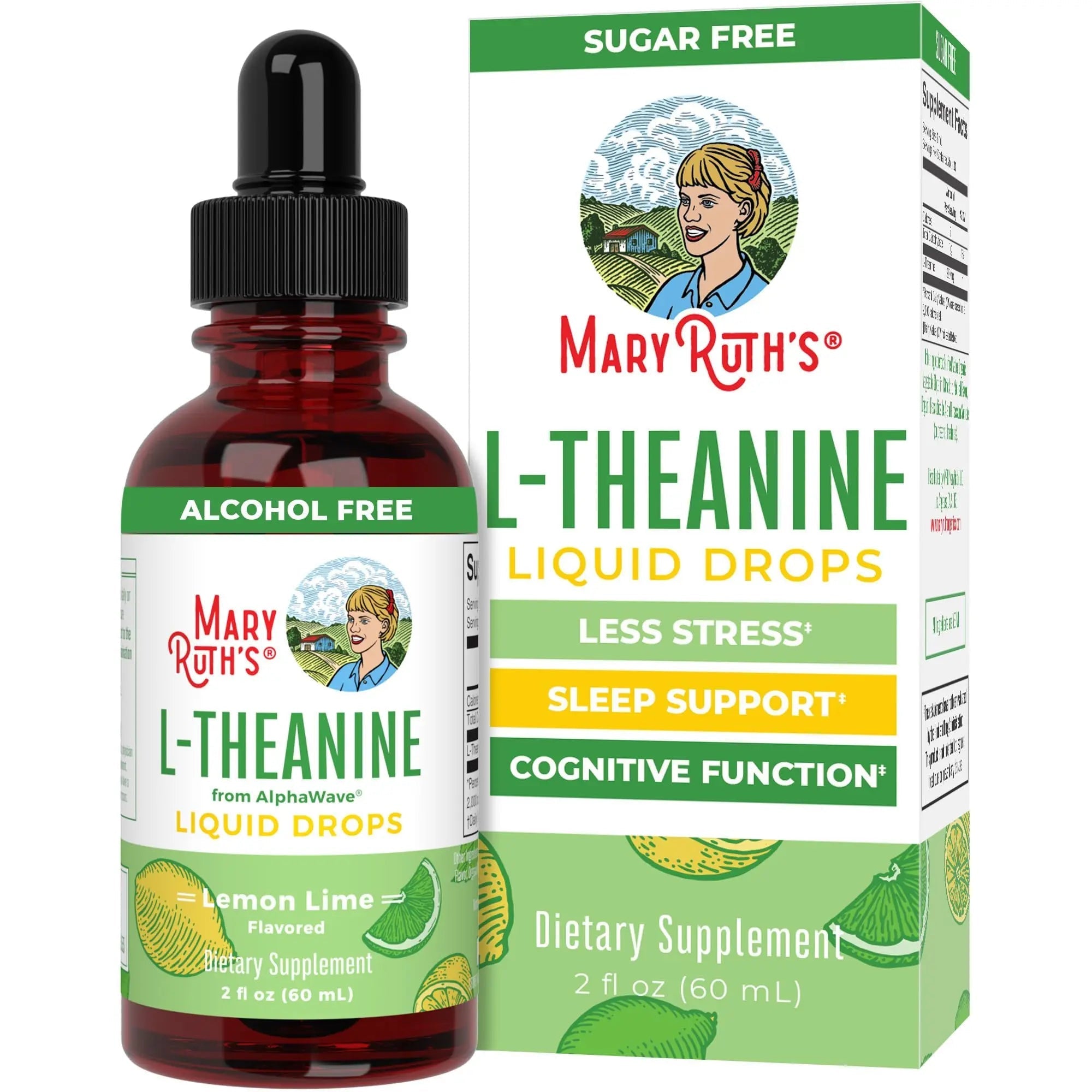 MaryRuth's L Theanine 200mg Liquid Drops | Mood Support for Adults & Kids | Focus Supplement | Natural Sleep Support | Vegan - TrustMedUSA