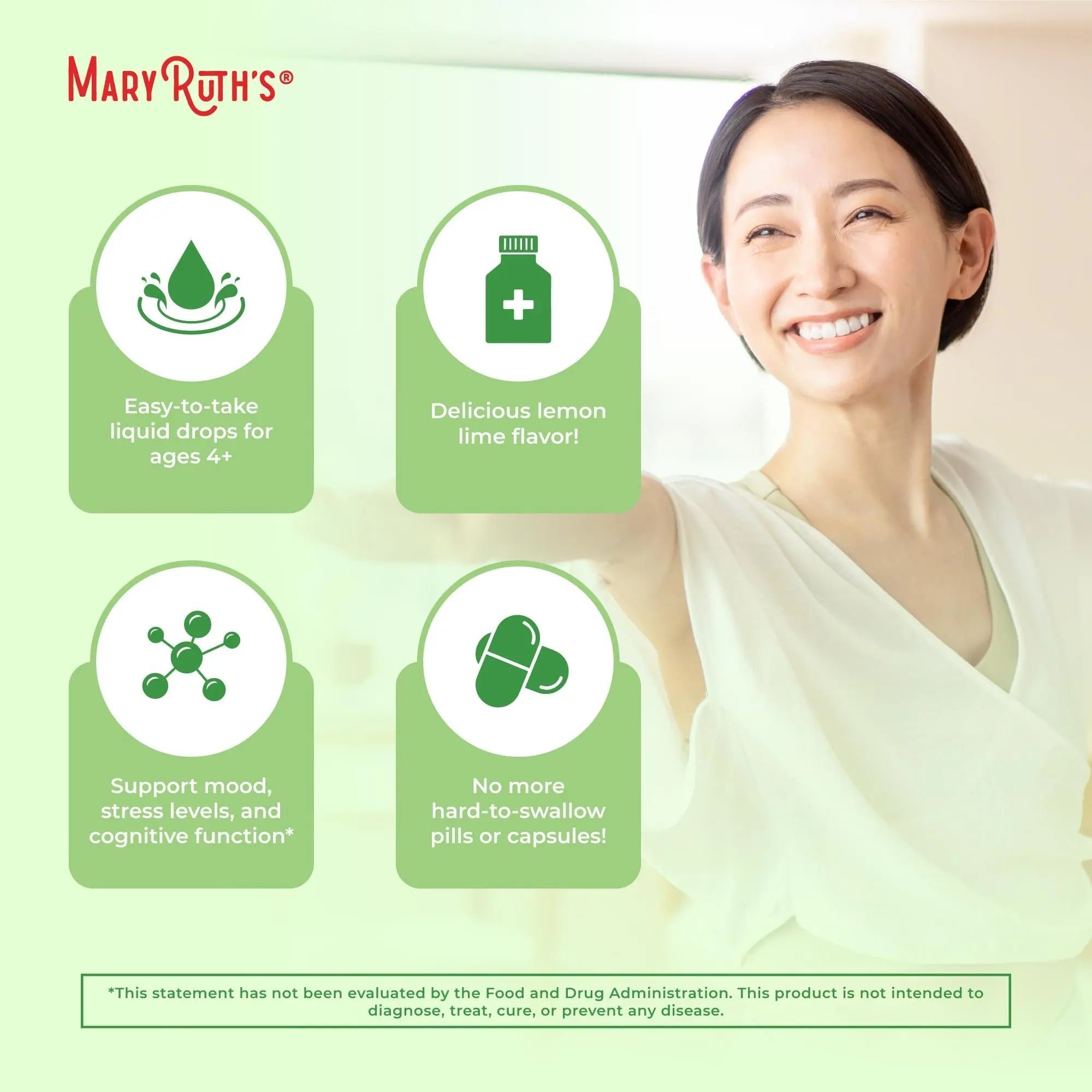 MaryRuth's L Theanine 200mg Liquid Drops | Mood Support for Adults & Kids | Focus Supplement | Natural Sleep Support | Vegan - TrustMedUSA