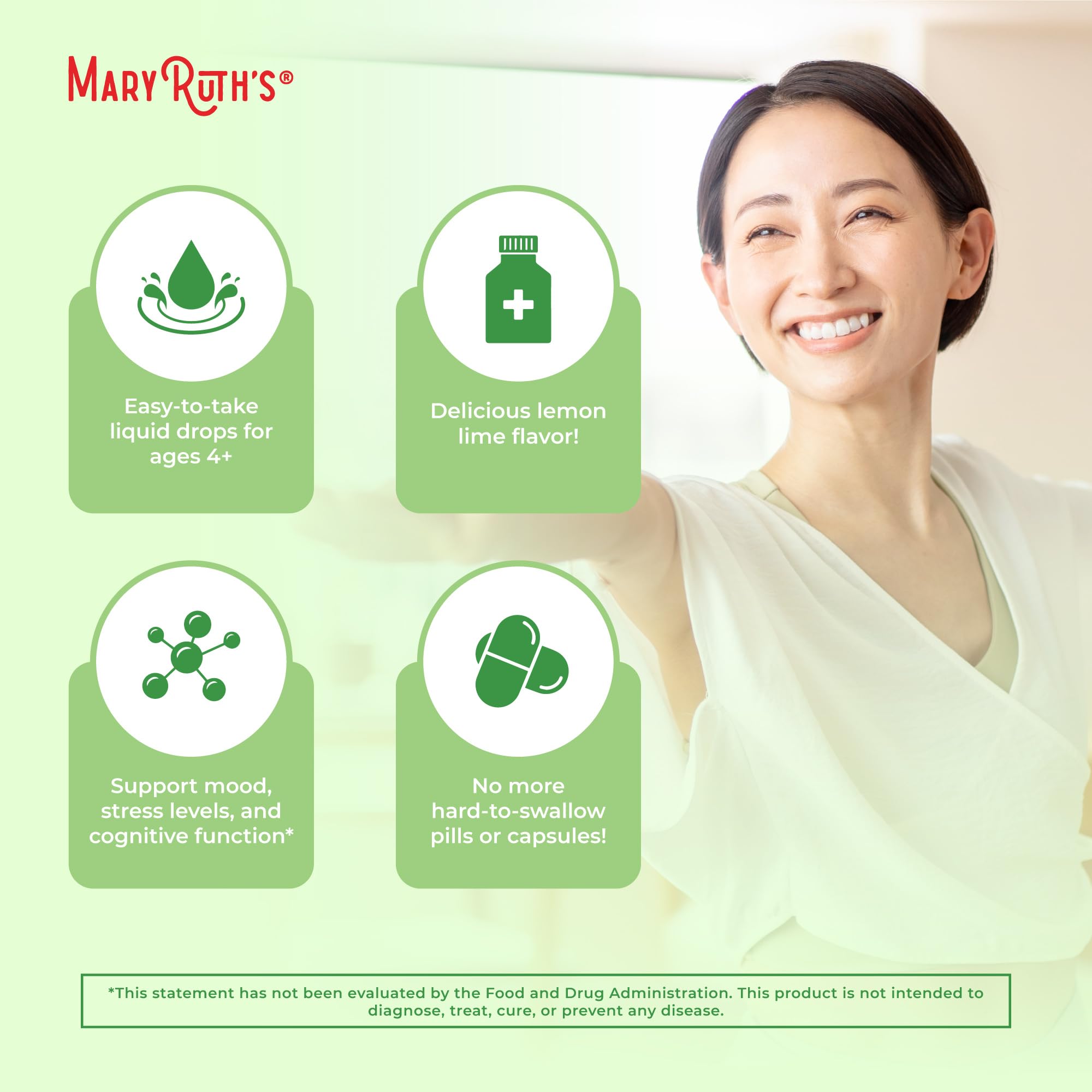 MaryRuth's L Theanine 200mg Liquid Drops | Mood Support for Adults & Kids | Focus Supplement | Natural Sleep Support | Vegan | Non-GMO | Gluten Free | 30 Servings - Maple Wellness Supplements