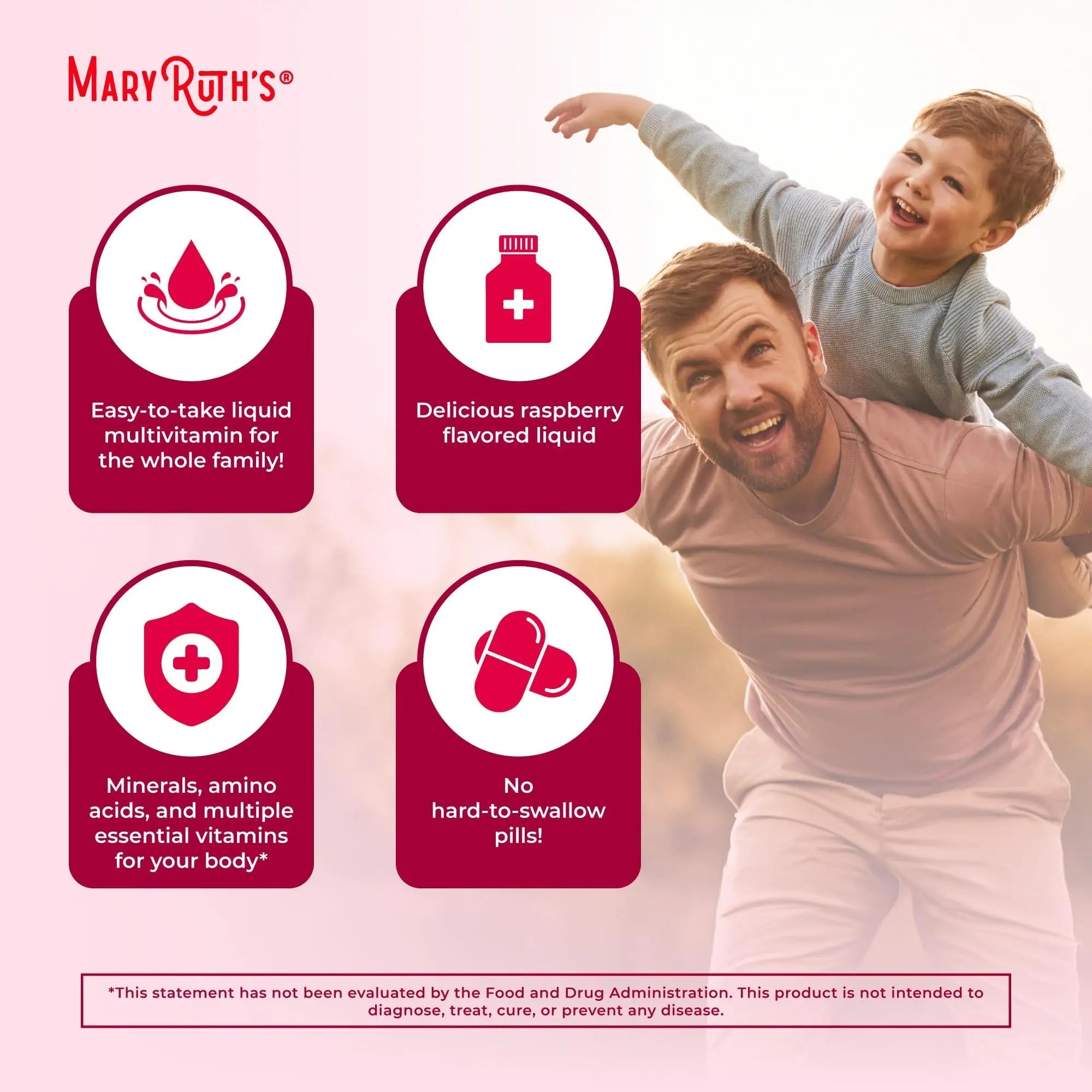 MARYRUTH'S Liquid Morning Multivitamin for Women, Men & Kids | Vitamin A C D E B6 B12 Biotin Zinc | Beauty | Vegan | Non-GMO | Gluten Free | 32 Servings - TrustMedUSA