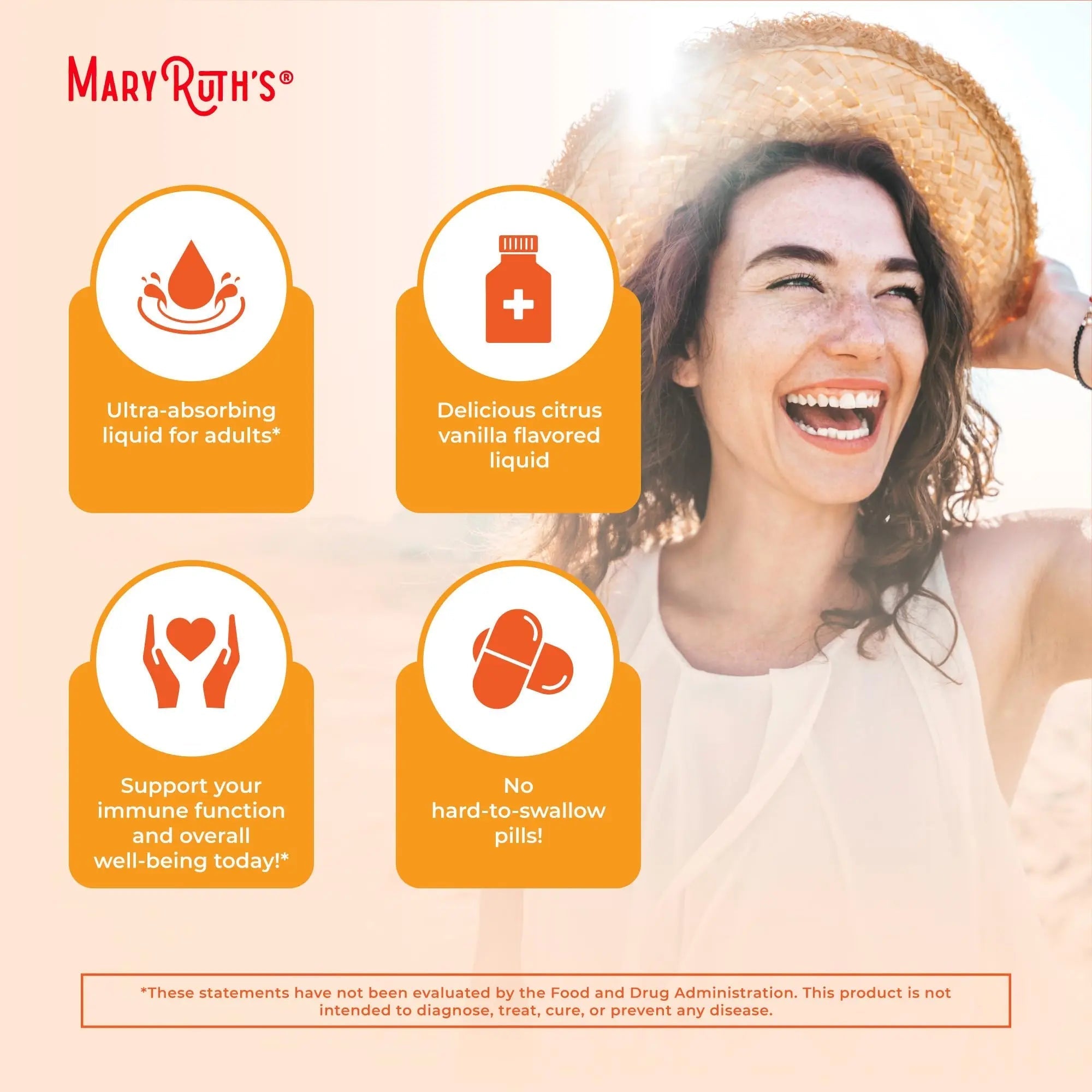 MaryRuth's Megadose Liquid Vitamin C Liposomal | 500 mg Per Serving | Ultra Absorption | Immunity | Antioxidant Support | Collagen Formation | Vegan | Gluten Free | Sugar Free | 7.6 Oz | 30 Servings - TrustMedUSA