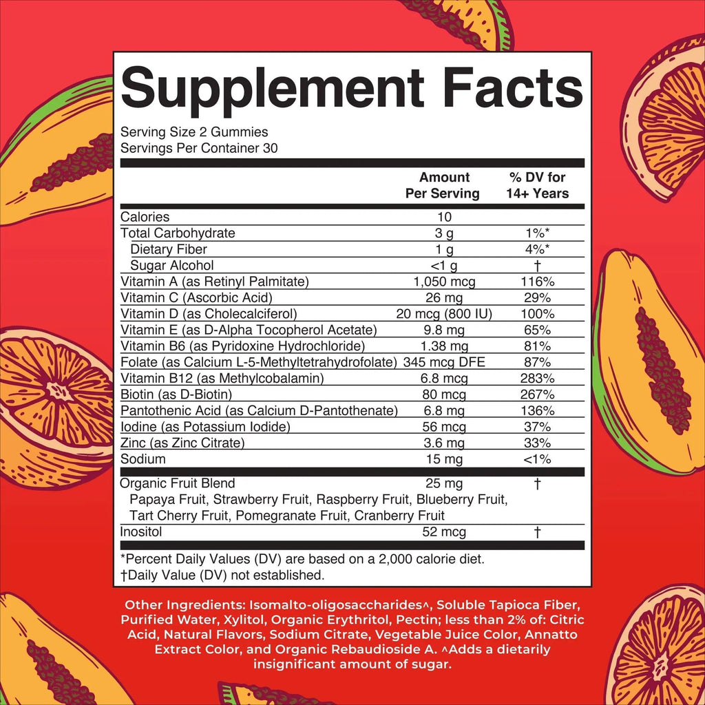 MaryRuth's Multivitamin Gummies for Men | Vitamin A, C, D, E, B6, B12, Biotin, Zinc | Energy Metabolism | Immunity | Bone Health | Cellular Health | Vegan | Non-GMO | Gluten & Sugar Free | 60 Count - TrustMedUSA