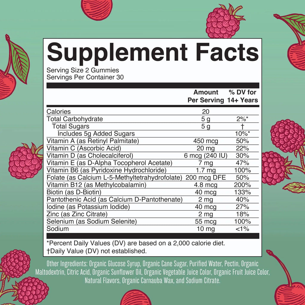 MaryRuth's Multivitamin Gummies for Women (Cherry & Raspberry) & Liquid Nighttime Multimineral Coconut (32oz) | Clean Label Project Verified - TrustMedUSA