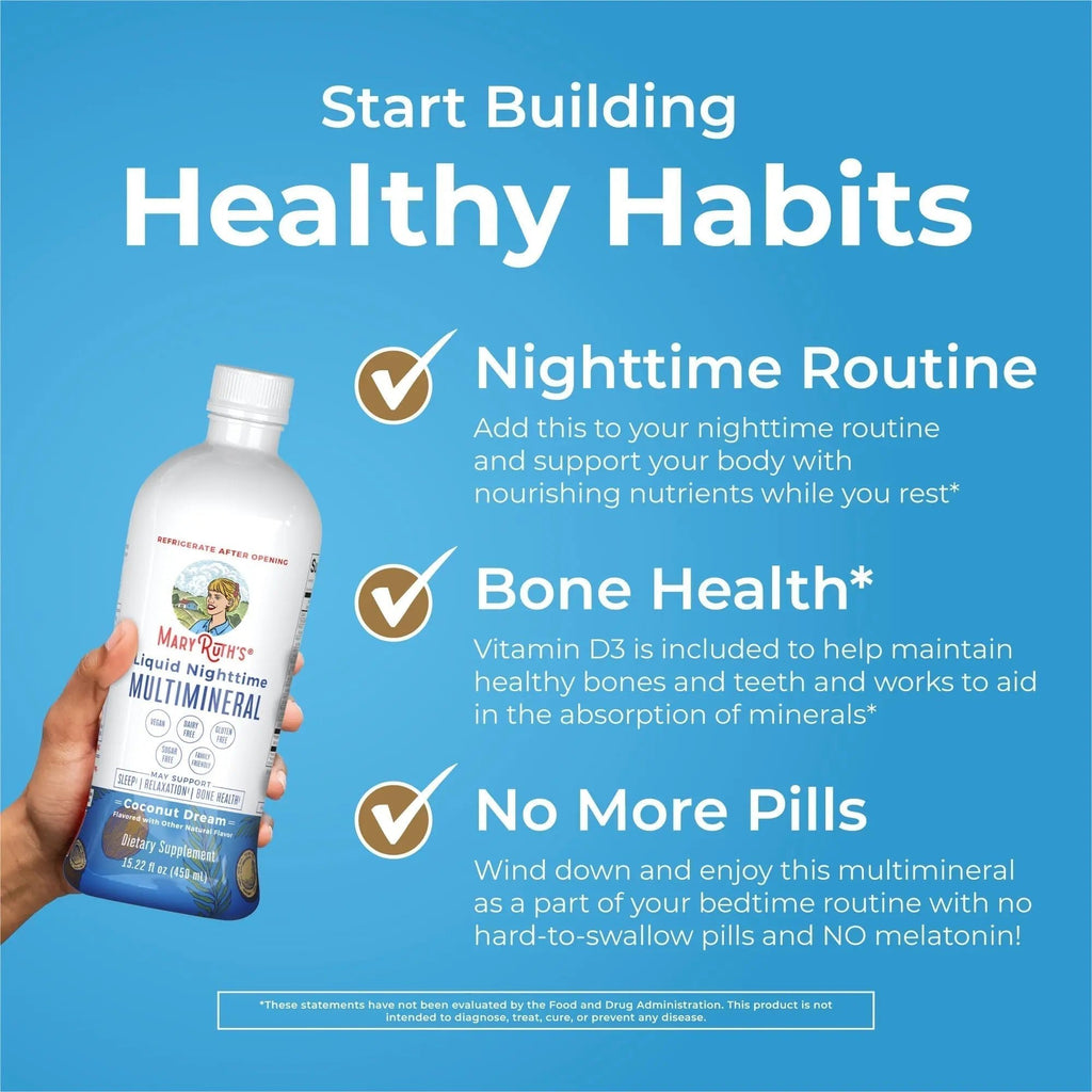 MaryRuth's Multivitamin Gummies for Women (Strawberry) & Liquid Nighttime Multimineral (Pineapple) | Clean Label Project Verified | - TrustMedUSA