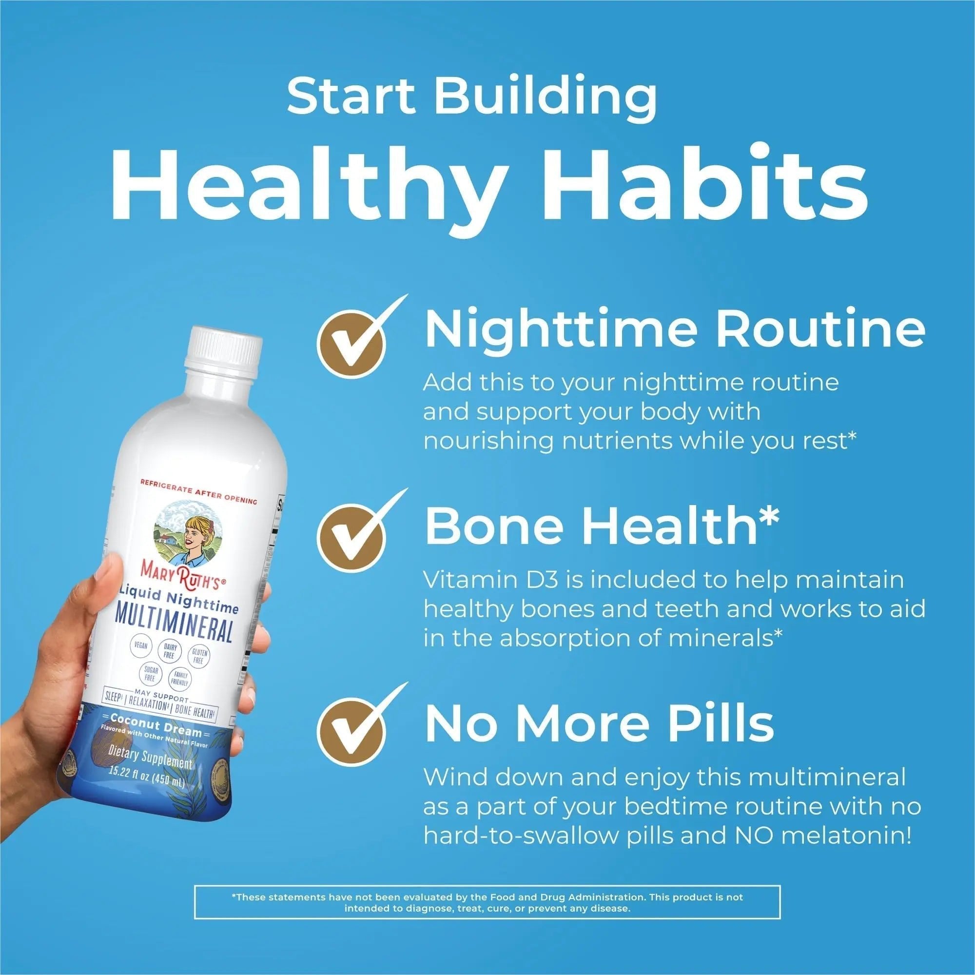 MaryRuth's Multivitamin Gummies for Women (Strawberry) & Liquid Nighttime Multimineral (Pineapple) | Clean Label Project Verified | - TrustMedUSA