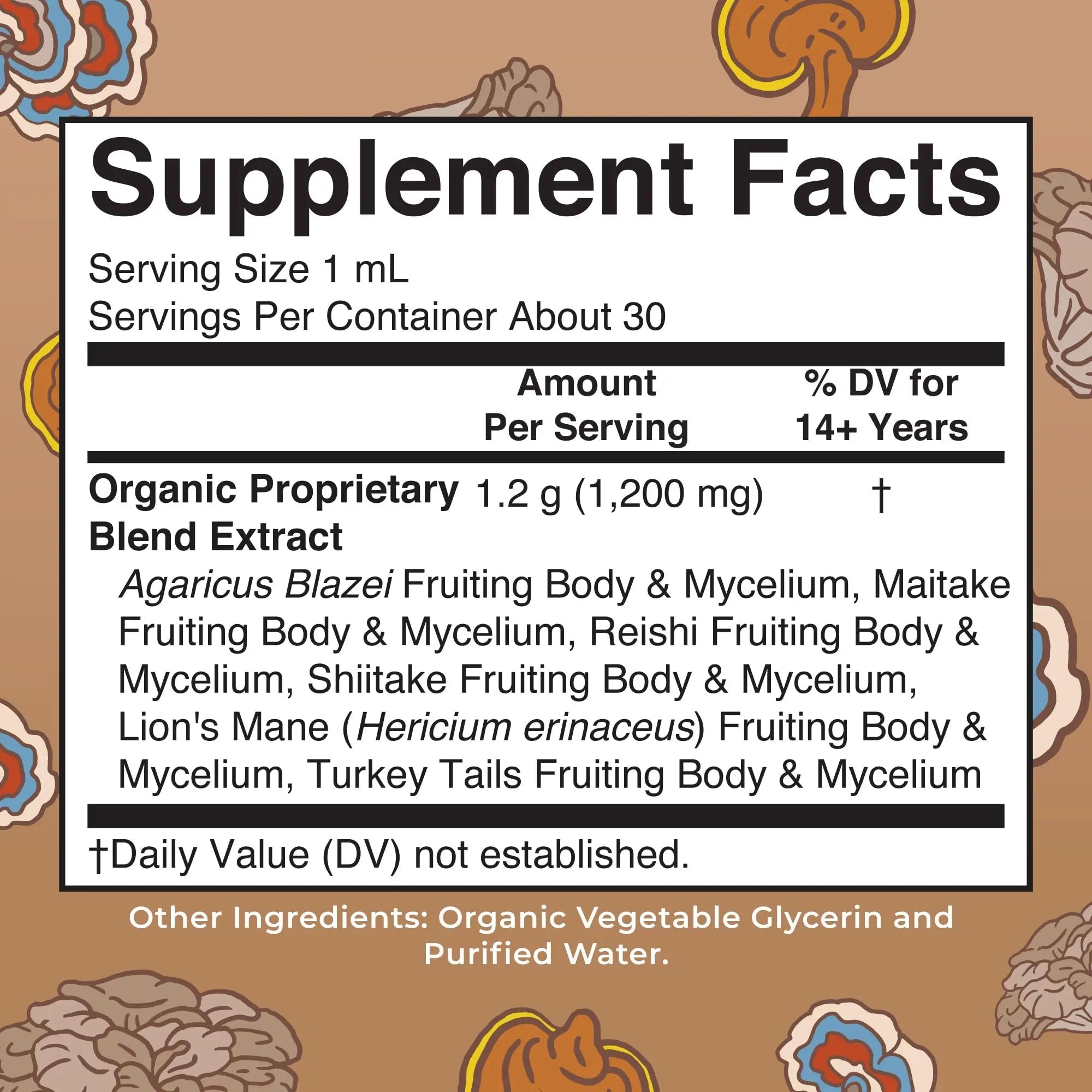 MaryRuth's Mushroom Complex | Lion's Mane | Turkey Tail | Reishi Mushroom | Shiitake Mushrooms | Alcohol Free | Mushroom Blend | Organic | Non-GMO | Vegan | 30 Servings - TrustMedUSA