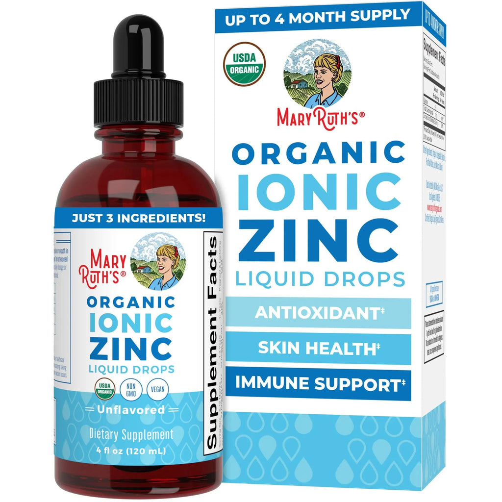 MaryRuth's Organic Liquid Zinc Supplement for Kids & Adults | Immune Support | Skin Health | Antioxidant | Cellular Metabolism | Zinc Sulfate - TrustMedUSA