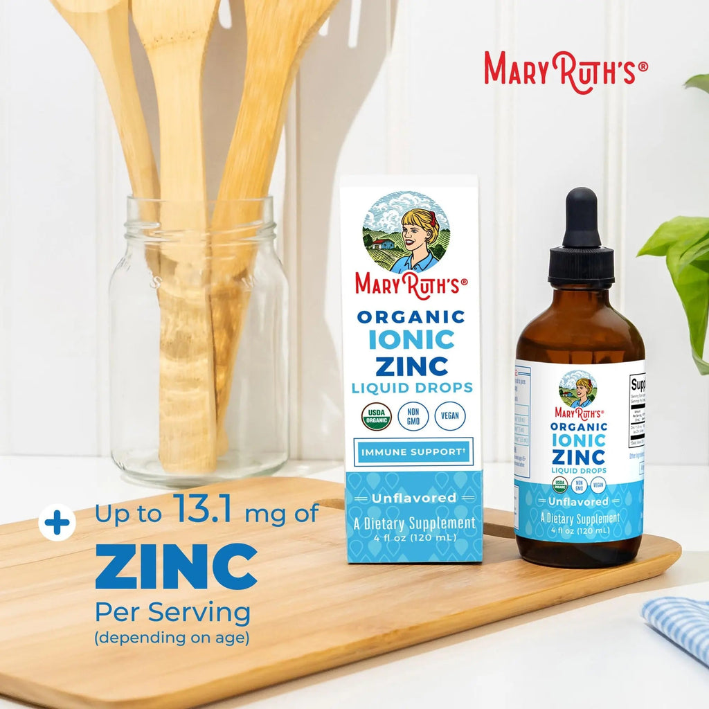 MaryRuth's Organic Liquid Zinc Supplement for Kids & Adults | Immune Support | Skin Health | Antioxidant | Cellular Metabolism | Zinc Sulfate - TrustMedUSA