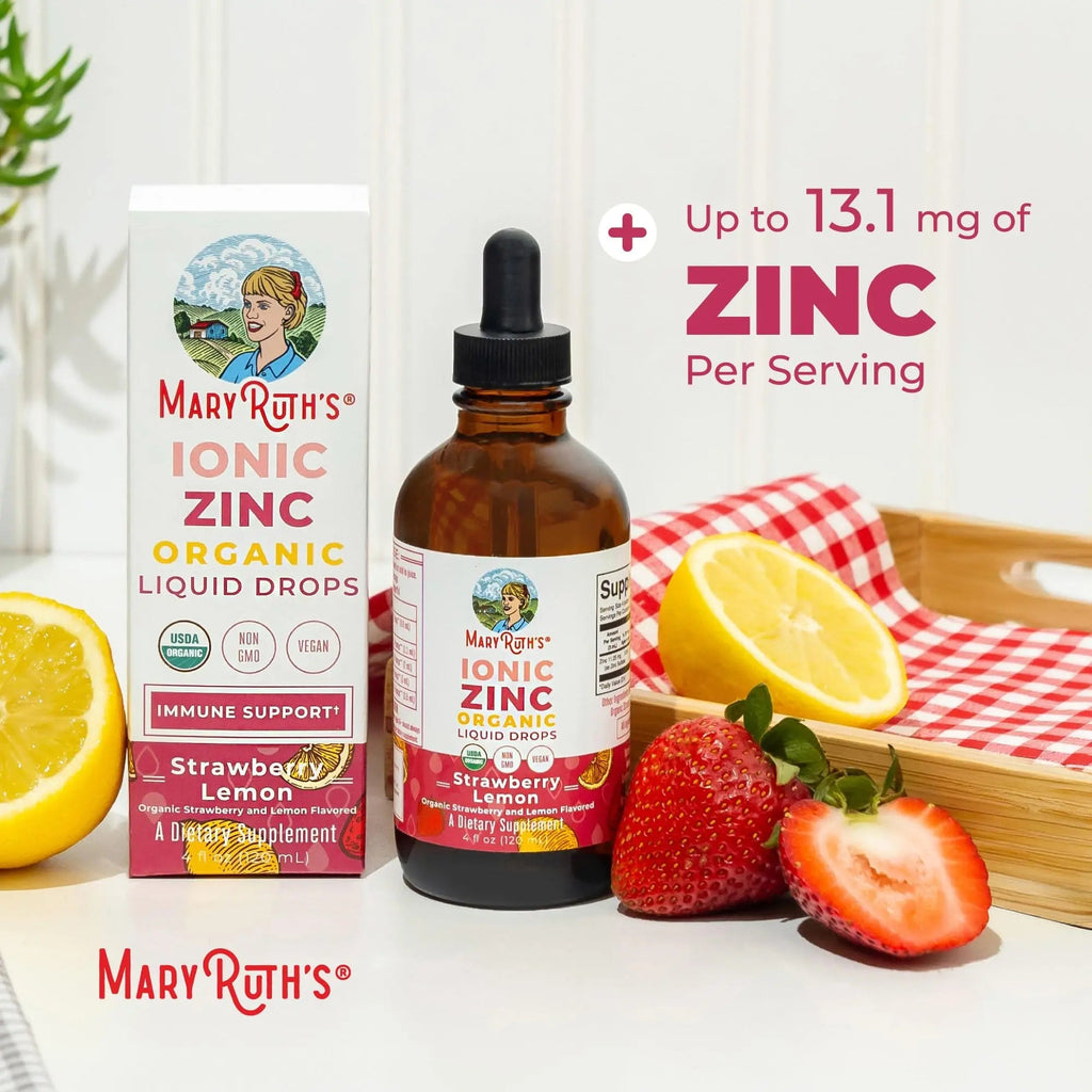 MaryRuth's Organic Liquid Zinc Supplement for Kids & Adults | Immune Support | Skin Health | Antioxidant | Cellular Metabolism | Zinc Sulfate | Vegan | Non-GMO | Sugar Free | Gluten Free | 4 oz - TrustMedUSA