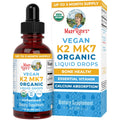 MaryRuth’s USDA Organic Vitamin K2 MK7 Liquid Drops for Adults & Kids | Sourced from Natto | Menaquinone- 7 | Vegan K2 Vitamin for Bone Health & Calcium Absorption | 1oz | Up to 90 Servings - TrustMedUSA